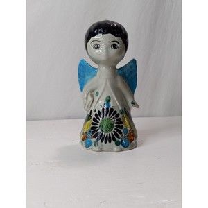 Vintage Tonala Mexico Pottery Folk Art. Angel/Cherub Figurine CAT 388